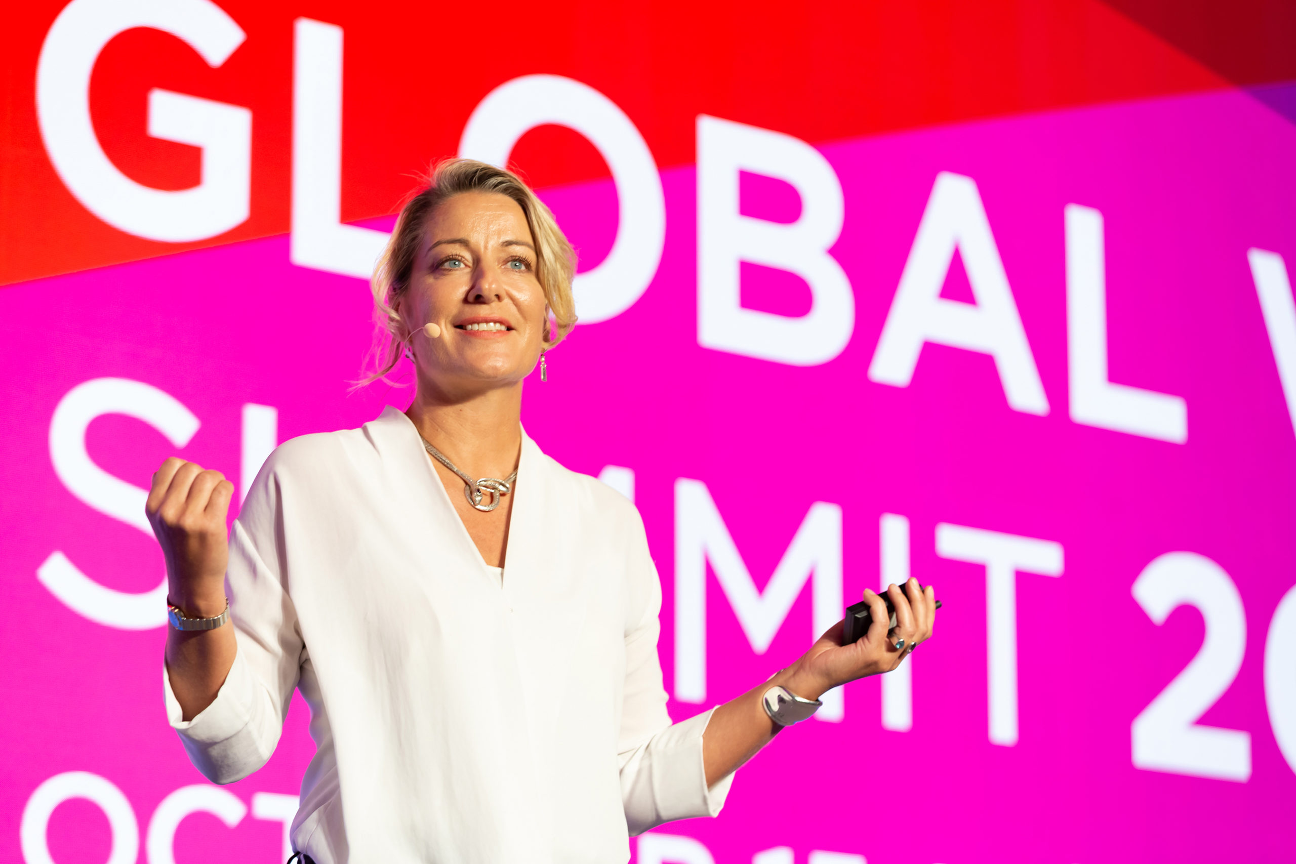 Anna Bjurstam speaking at the Global Wellness Summit